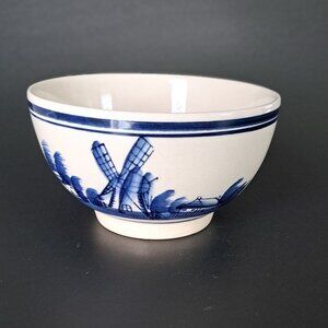 VTG Delft Blue Style Pottery Bowl
